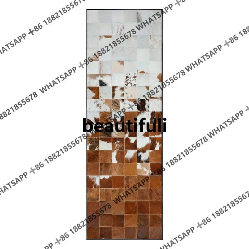 

Real cowhide! Push-pull mirror painting, imported Australian milk cowhide painting