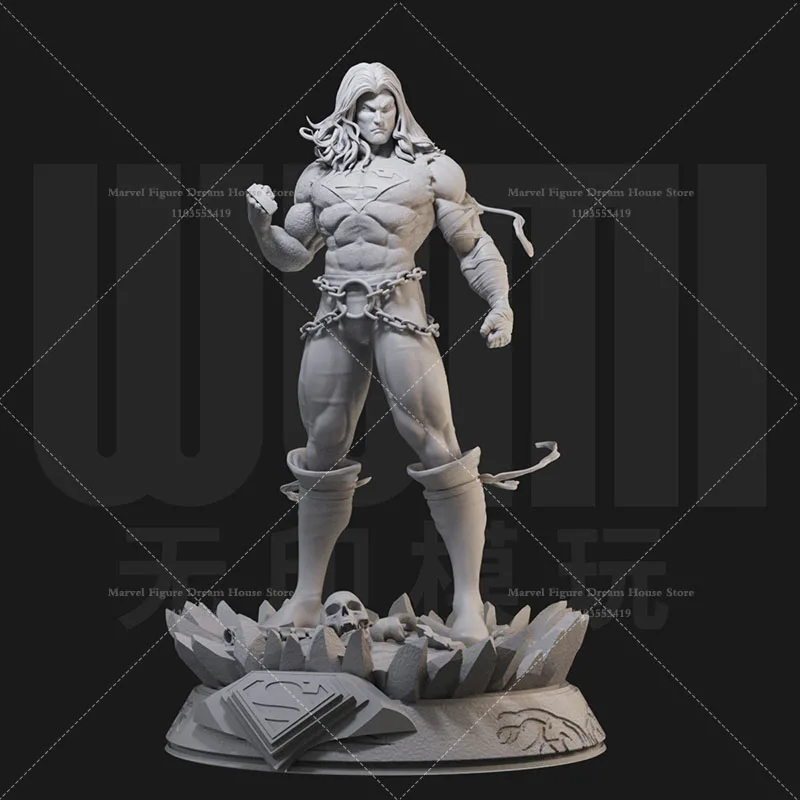 

1/24 1/18 Scale Long Hair Superhero Death Metal Kryptonian Regeneration Ability DIY Self-assembled GK 3D Resin Un-panited Doll