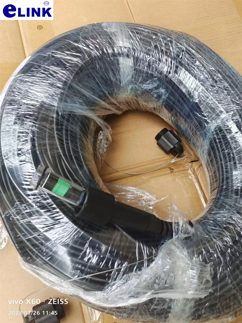 Cable de parche blindado MPO MTP de TPU, 150m-300m, 8 núcleos, 200m, 250m, modo único, LSZH, 8C, tipo B, SM, puente de fibra óptica para exteriores