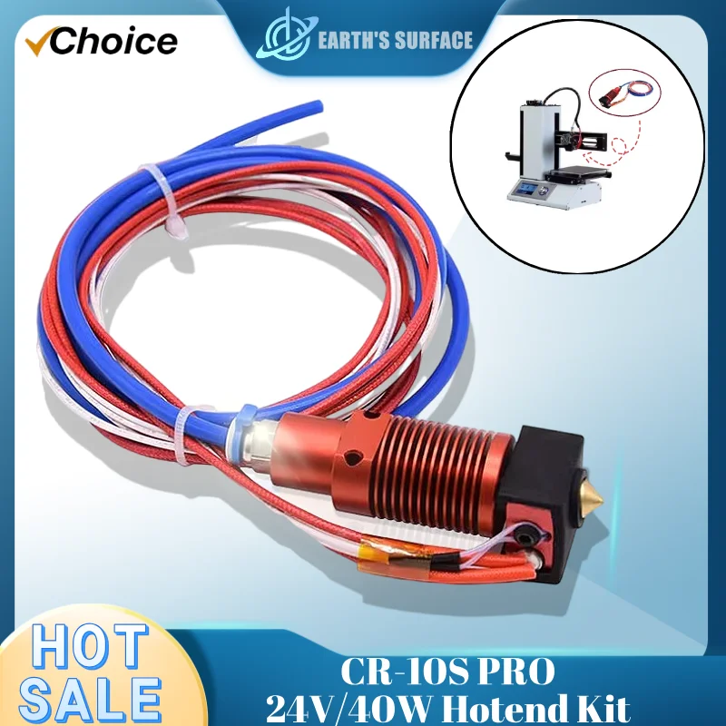 

CR-10S PRO Hotend Kit 3D Printer Parts 24V/40W Extrusion Assembled Extruder Parts For CR-10S Pro/CR-10S Pro V2 3D Printer