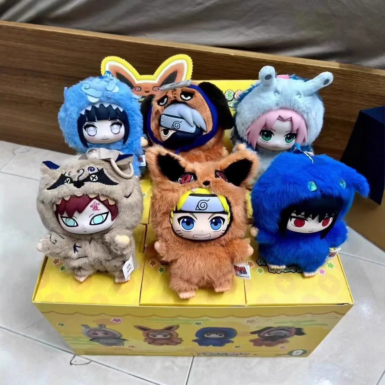 

EAKI Naruto Shippuden Cute Beast Party Series слепая коробка ручной работы плюшевая кукла украшение модная игра