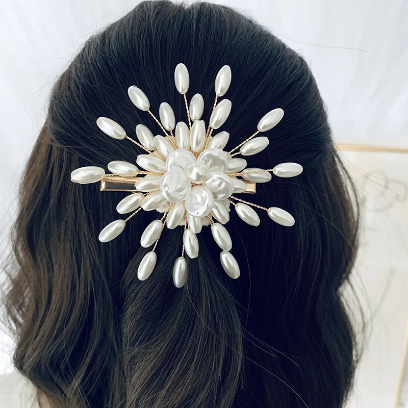 HAHA&TOTO New Handmade Pearls Hairpin for Girls Bohemian Beaded Bride Hair Clips Barrette Fashion Hair Slide Wedding Accessory toto isolatin 1 cd