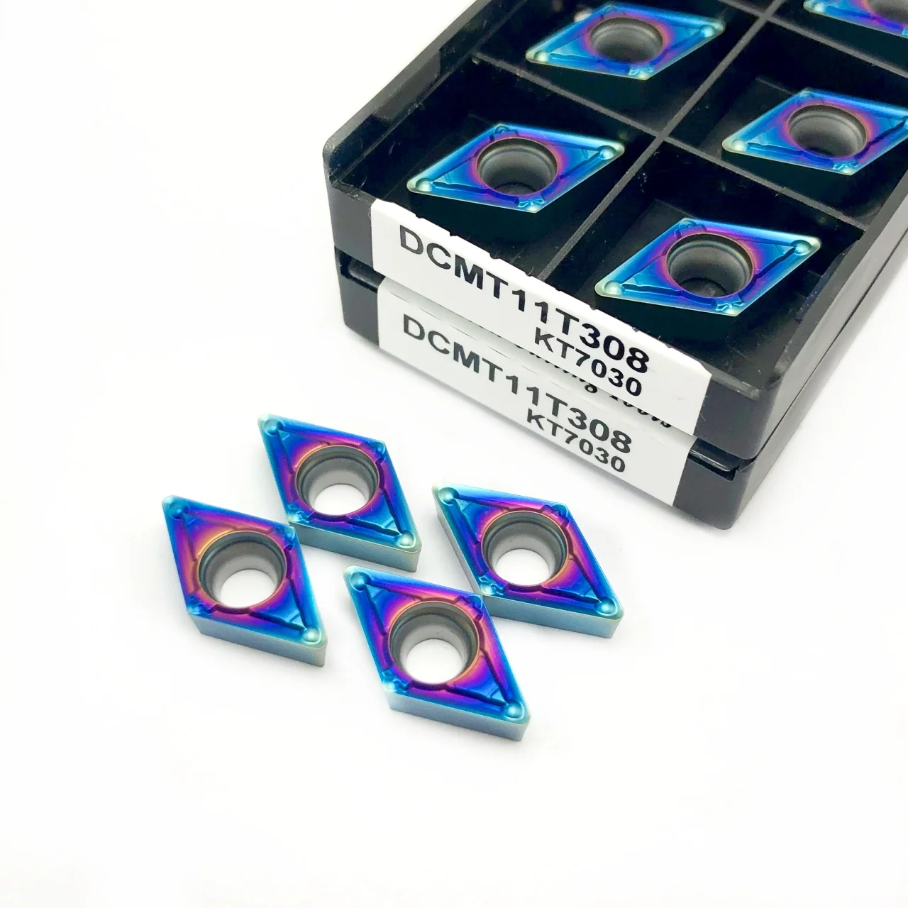 Carbide Insert Internal Turning Tool, Alta Qualidade, Torneamento CNC, Ferramentas De Torno De Corte, DCMT11T304, DCMT11T308, KT7030