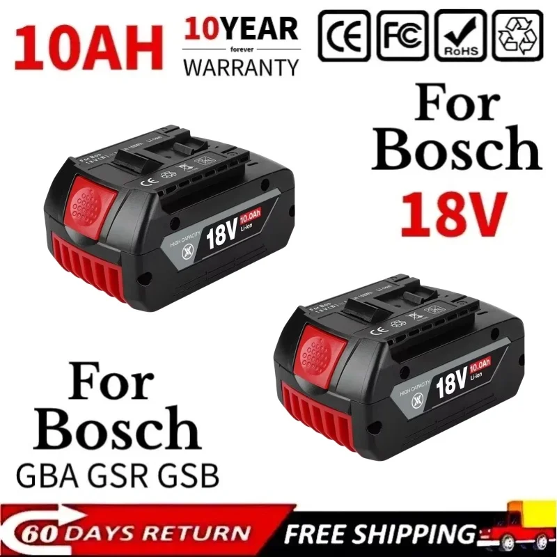 

18V 8.0Ah Battery Original for Bosch 18V Professional GBA GBH GSR GSB BAT618 BAT609 BAT620 Replacement Battery