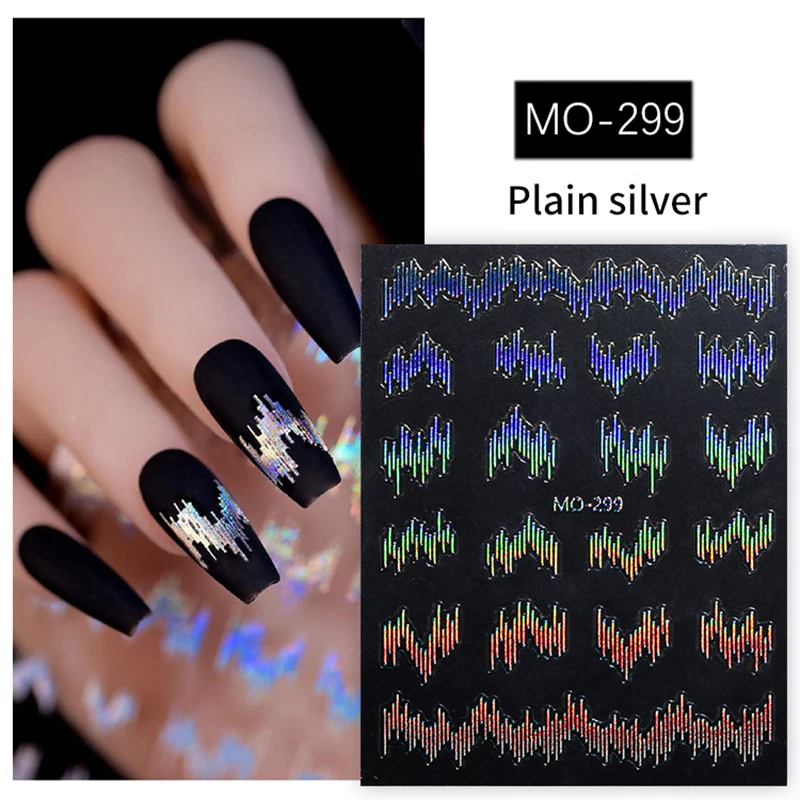 Odblaskowy pasek naklejka na paznokcie wzmocnienie klej stereoskopowy Flash naklejka na paznokcie Salon paznokci dekoracje do paznokci DIY Nail Art