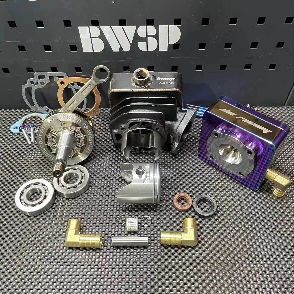 Big Bore Kit 125cc Dio50 Af18 Water Cooling Set With BWSP Cylinder 54.5mm Forged Crankshaft 53mm +4 Long Stroke Billet Head