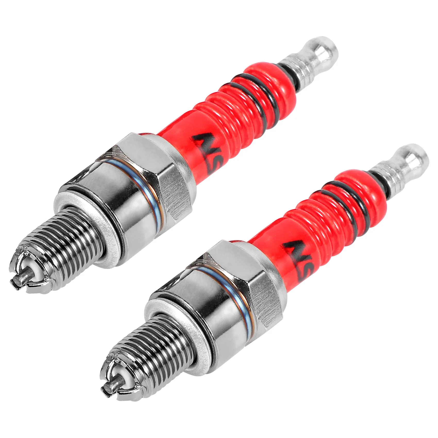 Pack of 2 Racing 3 Electrode Spark Plug A7tc for 50cc 110cc 125cc 150cc Atv Scooter Dirt Bike Go Kart