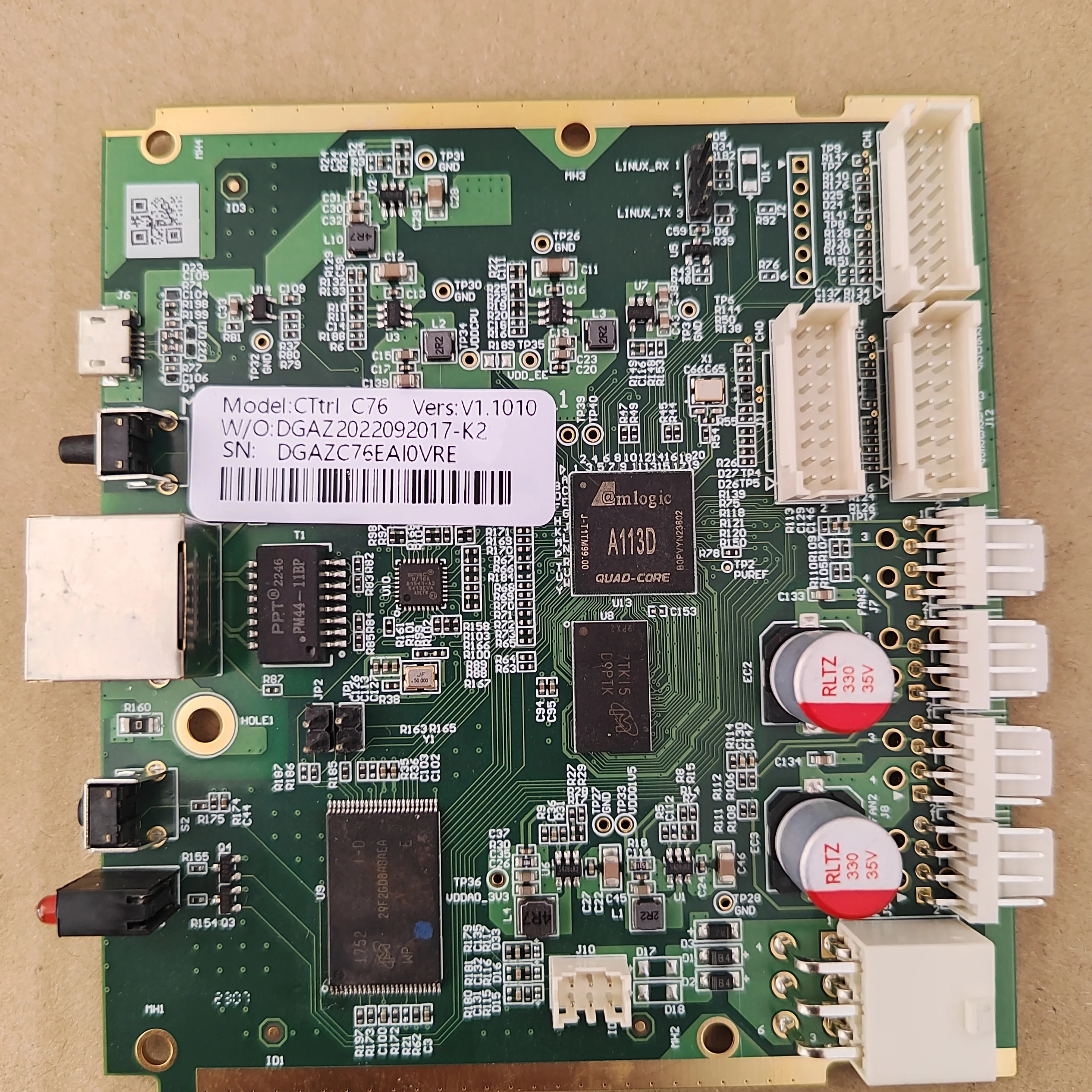 Imagem -05 - Antminer A113d Placa-mãe Control Board Chip de Controle Principal A1835 Amlogic C76 S19 S19jpro S19xp Novo