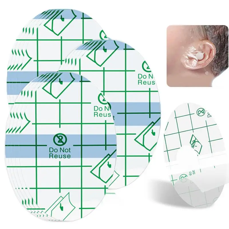 Baby Shower Ear Sticker Waterproof Ear Protector With Ear Plugs Baby Swimming Ear Protection Patch Shower Cap Tool accessories