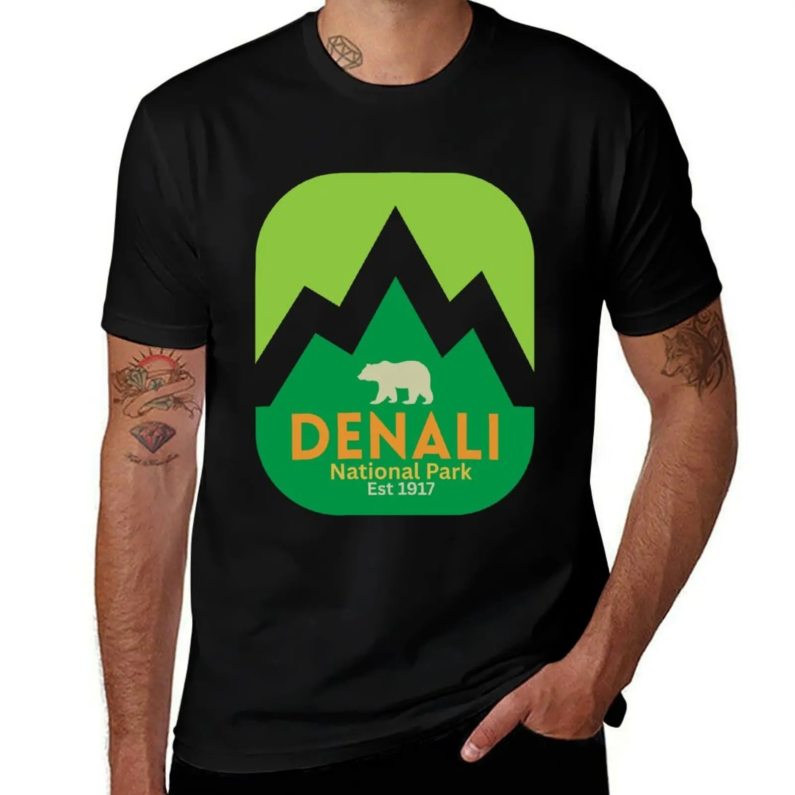 

Denali National State Park T-Shirt Sticker T-Shirt oversize t-shirts man cute tops croswit shirt man workout shirts for men