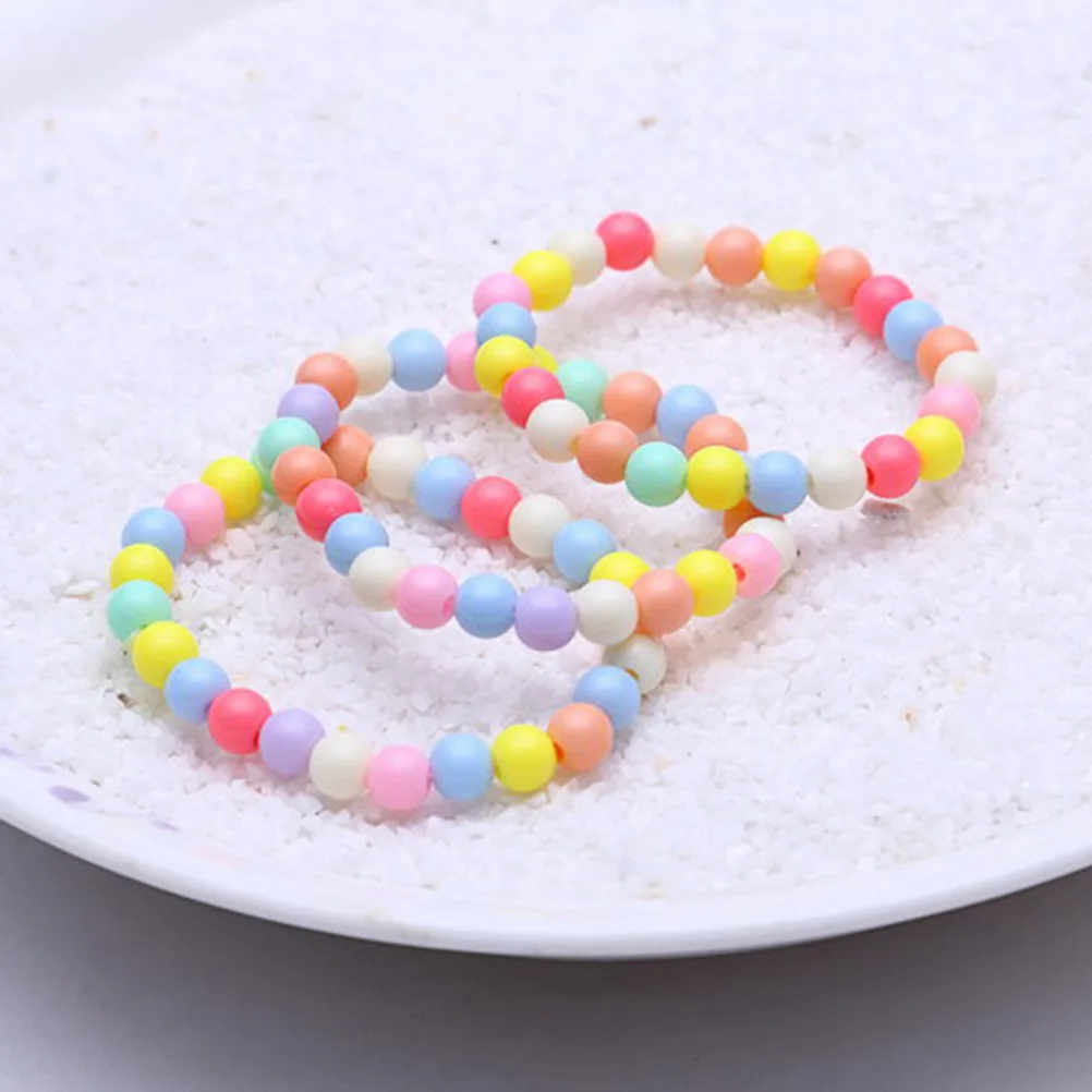 12Pcs Acrylic Necklace Bracelet Set Charming Fashion Kids Jewelry Party Favor Birthday Party Decoration Necklace Bracelet Set
