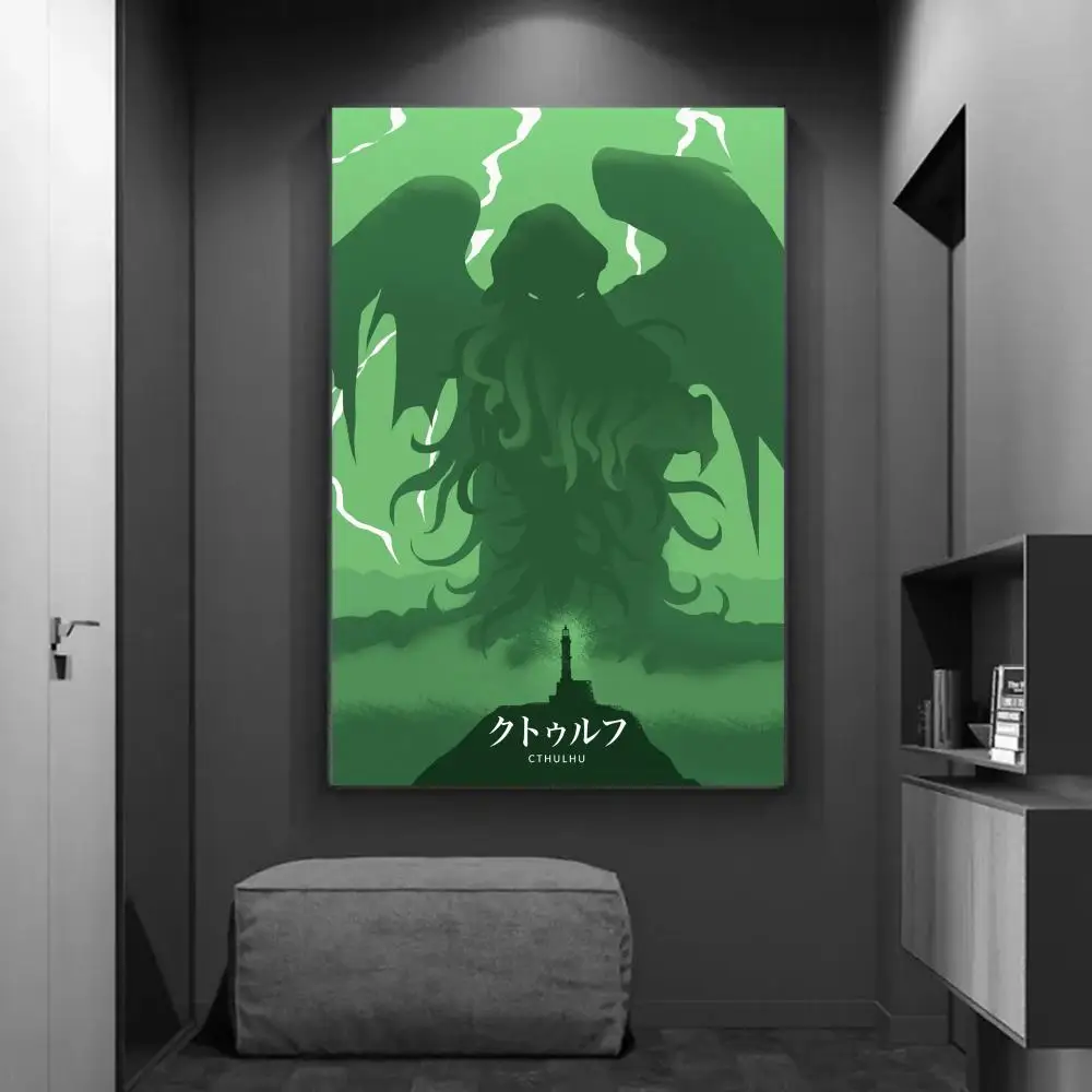 H. P. Lovecraft Cthulhu Vintage Posters Sticky Whitepaper Prints Posters Artwork Posters Wall Stickers