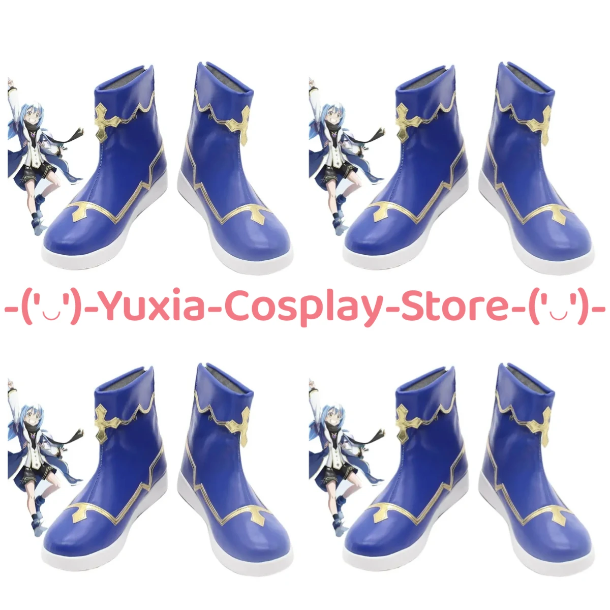 

Юксиакосплей! Вот и я перевоплотился в слизи Rimuru Tempest, обувь для косплея, аниме-опора, ботинки из искусственной кожи, костюм для вечеринки