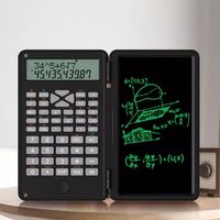 3 in 1 Scientific Calculator Foldable 6-inch Office LCD Drawing Pad Multifunctional Erasable Digital Writing Tablet