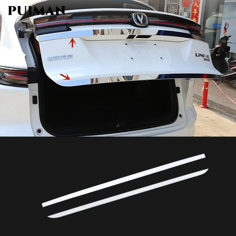 

For Changan Uni-k Unik 2021-2022 Rear Door Trim Cover Decoration Car Exterior Details Trunk Anti-Scratch Stickers Accessories