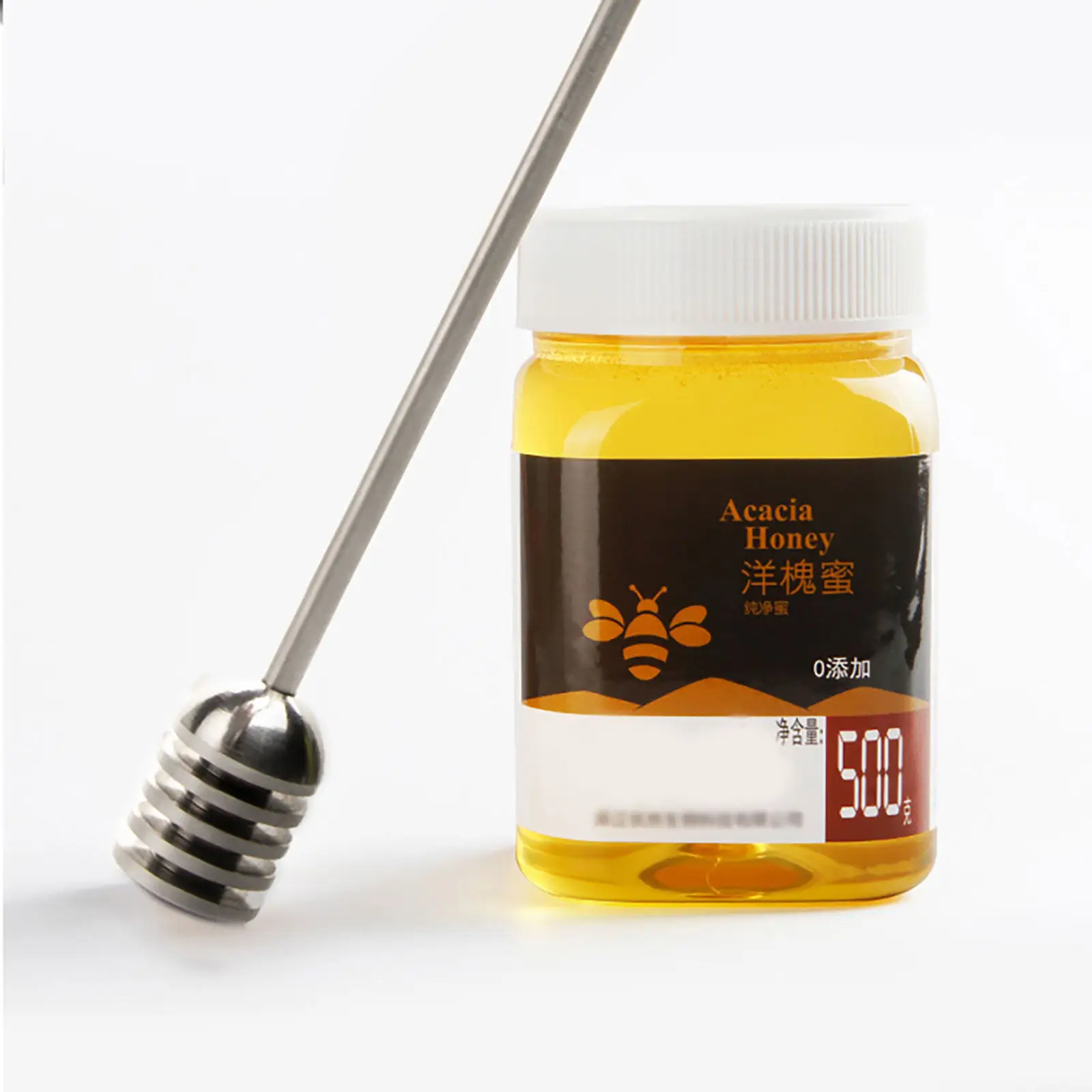 Premium Stainless Steel Honey Dipper Spiral End Round Bead Stirrer for Honey Syrup Molasses Glue Like Substances Rust Proof Easy