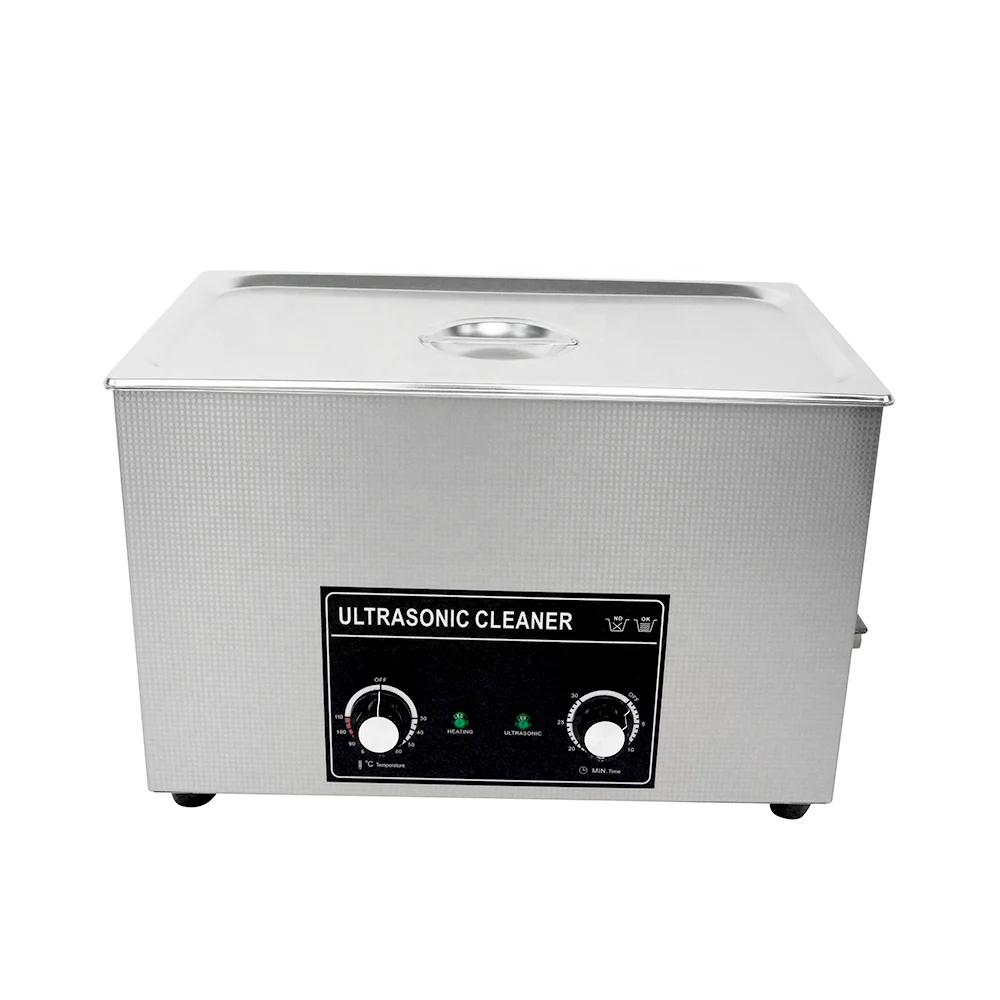 

30L 600W Mechanical knob control timer and heater ultrasonic cleaner used in auto and mechanical industry for parts cleaning