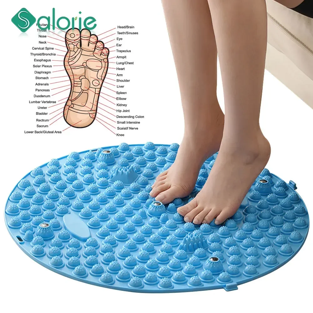 Foot Massager Massage Acupressure Mat Muscle Acupuncture Mat Pilates Fitness Accessories Foot Training Round Workout Massage Pad