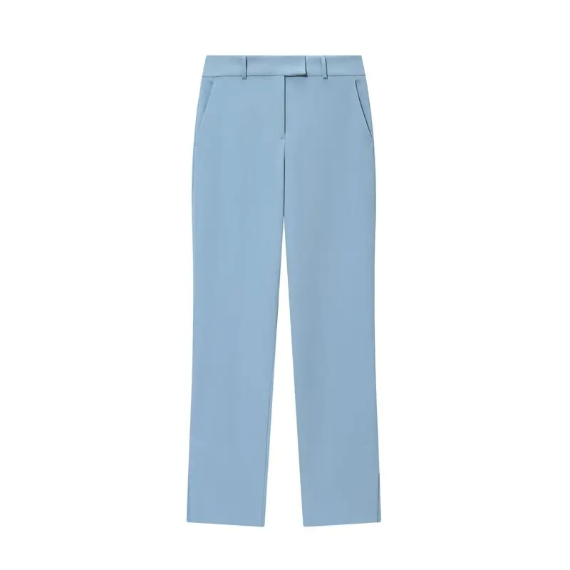 Slim Fit Svel One-oulder Vest Herfst Nieuwe collectie Dames Faion Set met lange broek midden taille Ontwerp 2025, herfstcolle...