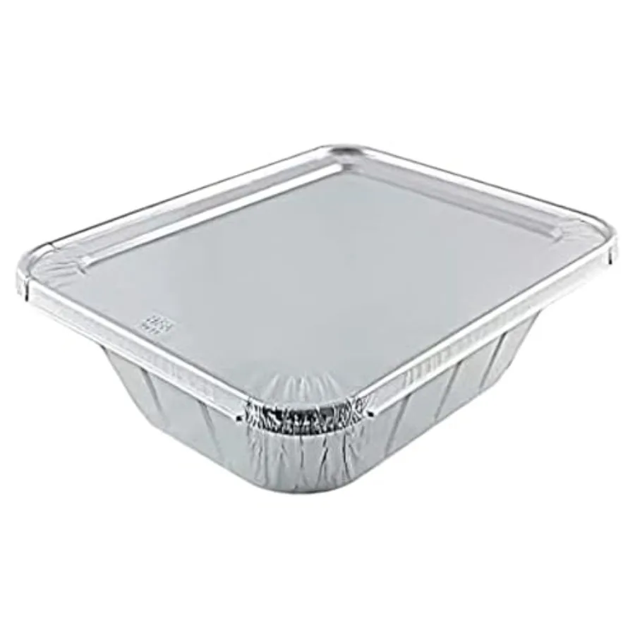 

Disposable Extra Deep Extra Heavy Wght 9X13 Half Size Disposable Aluminum Pans With Aluminum Lid : Perfect for Baking and Roast