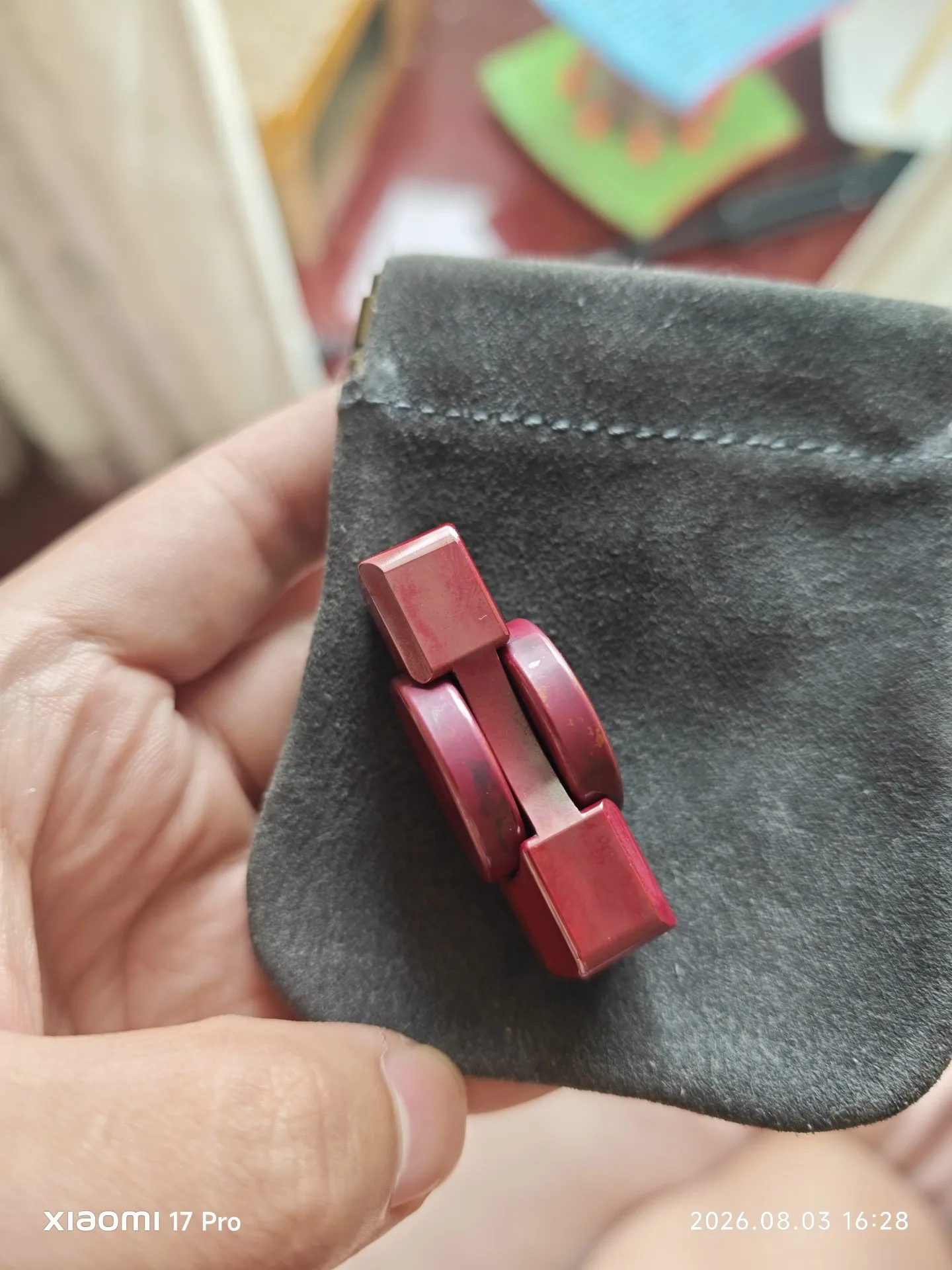 Used EDC Tcity Qd01 blood copper, two-page gyro decompression toy
