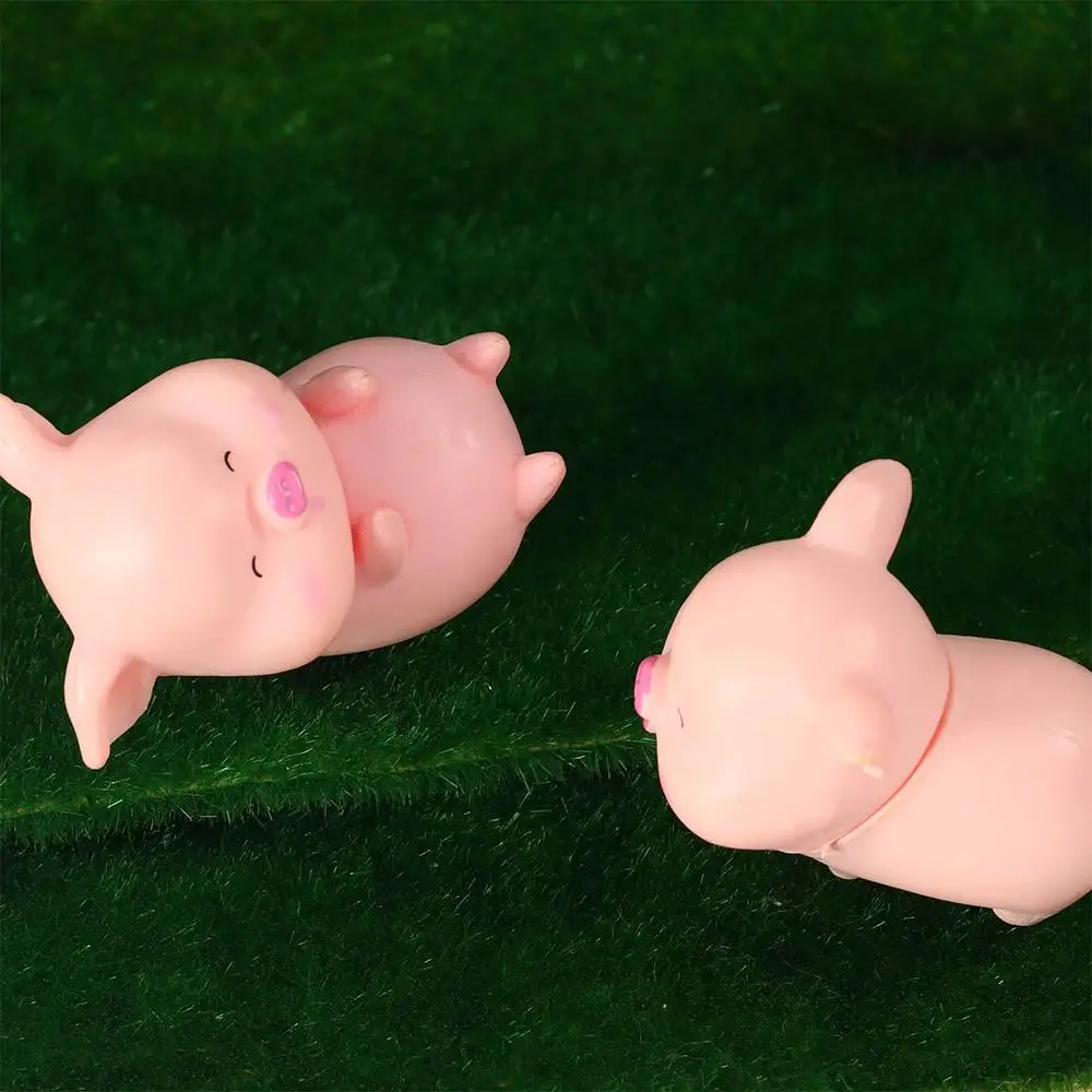 Cartoon home decor Piggy Garden Decoration Pig Ornaments Figurine Animal Model Statue