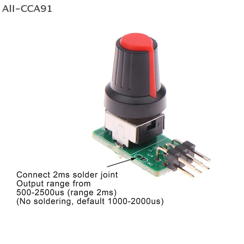 CCA91-3-8V ESC Mini Servo Tester DIY Brushless Fan Motor Governor PWM Signal Output For RC Aircraft Model Parts