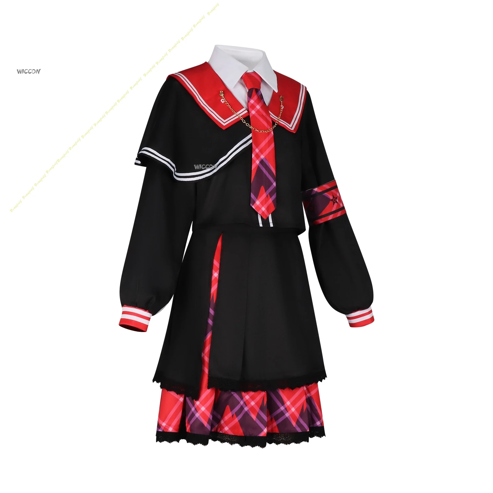 Disfraz de Anime Nikaidō Hiro para niñas, zapatos de vestir, traje mágico negro Y2k, uniforme escolar para fiesta, escenario, diario, Navidad y Halloween