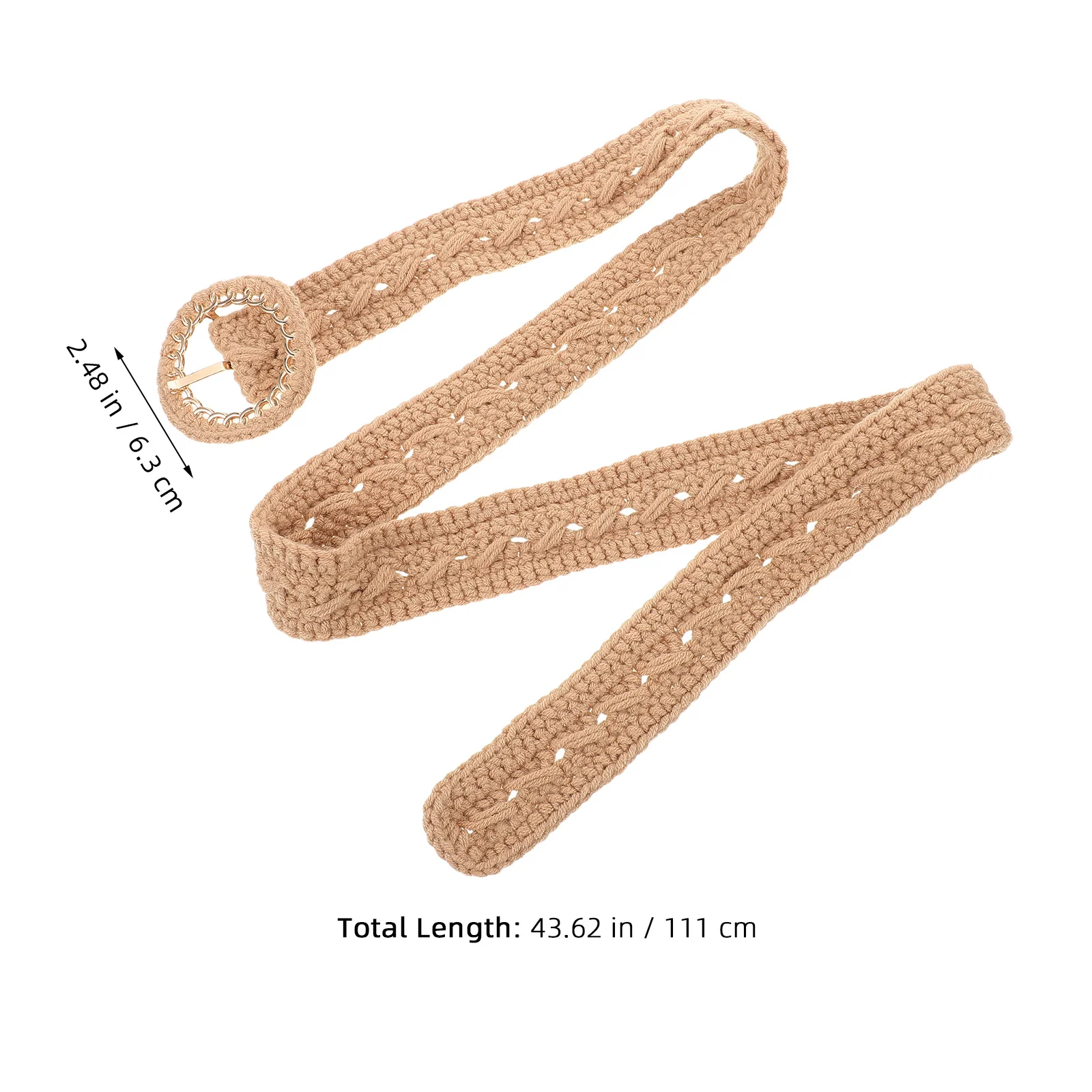 محبوك حزام الخصر مضفر القطن حبل مشبك قابل للتعديل لفساتين التنانير السراويل النساء المنسوجة حزام فستان صيفي التبعي