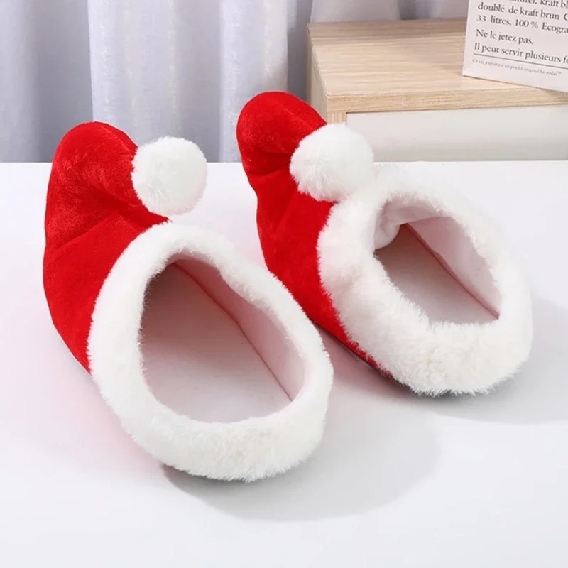 Männer Frauen Weihnachten Schuhe Rot Cartoon Santa Hausschuhe Booties Socken für Festival Party Cosplay Requisiten