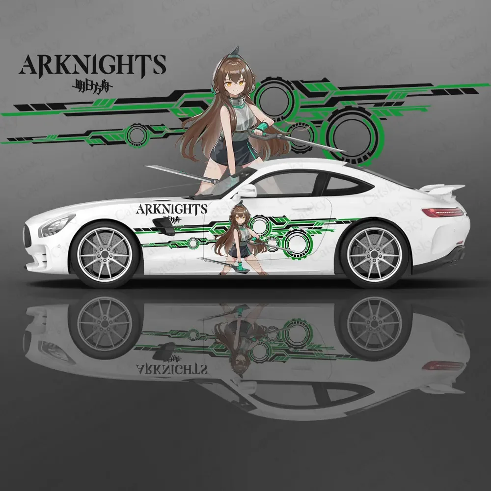 Kafka (Arknights) Anime Girl Car Decal Flower Vinyl Car Stickers SUV Side Graphics Decals, Universal Size, Vehicle Body-Decals