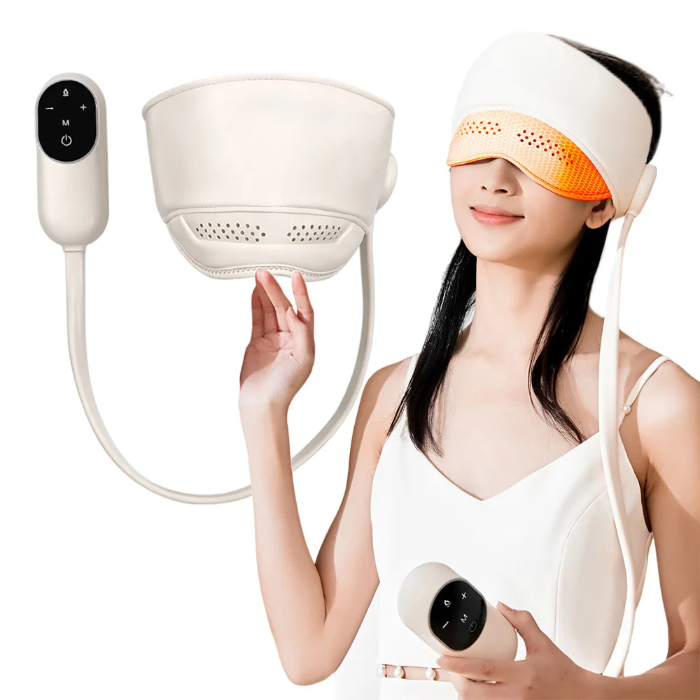 

Airbag Head Massage Machine Eyes Massager Insomnia Heat Therapy Sleep Helper Anxiety Pressure Depress Relief Migraine Hypnosis