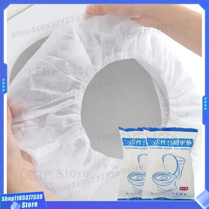Disposable Waterproof Toilet Seat Cover Individually Wrapped Hygienic Paper Liner for Travel Public Restroom Hotel Use