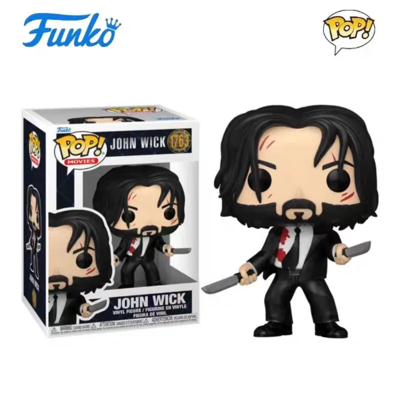 

Funko POP Original John Wick Anime Figure 1763 Action Figure Toys for Boys Girls Gift Collectible Model Ornaments