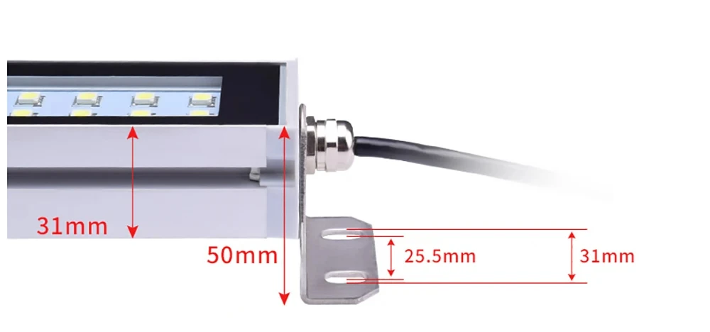 LED Industrial Lamp IP67 Waterproof Oil-proof Dust-proof Workshop CNC Industrial Lamps AC100-230V Leds Machine Work Tool Lights