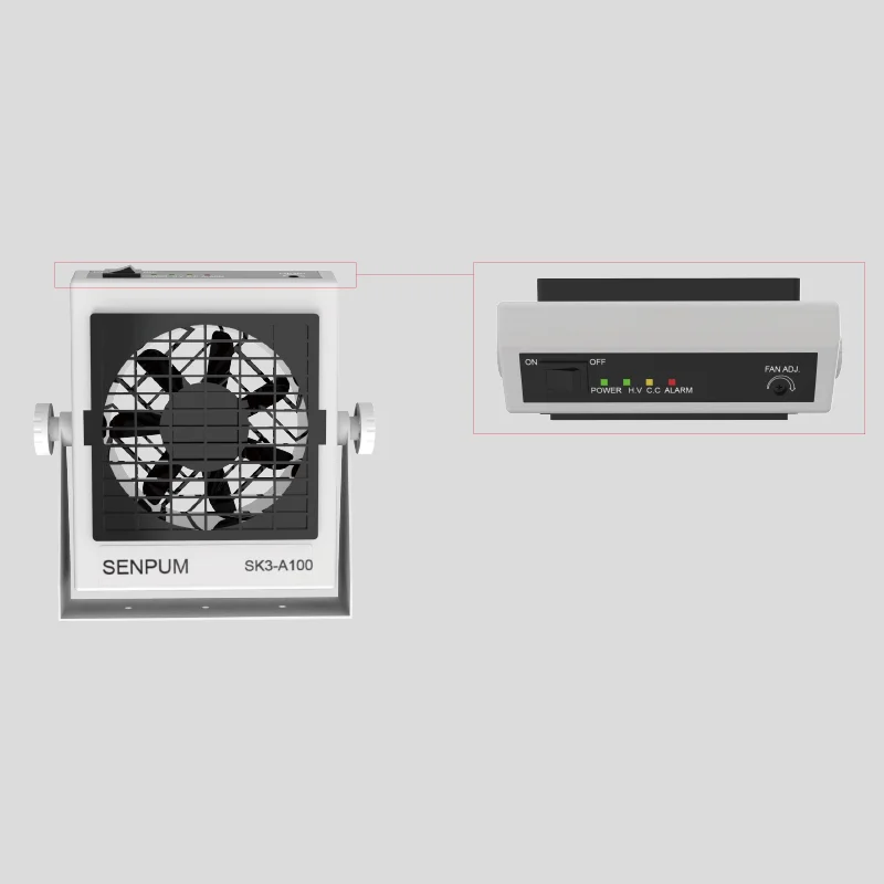 Senpum ESD Ionizer Fan Industrial Film Static Eliminator Ion Fan Anti-Static Ionizing Air Blower