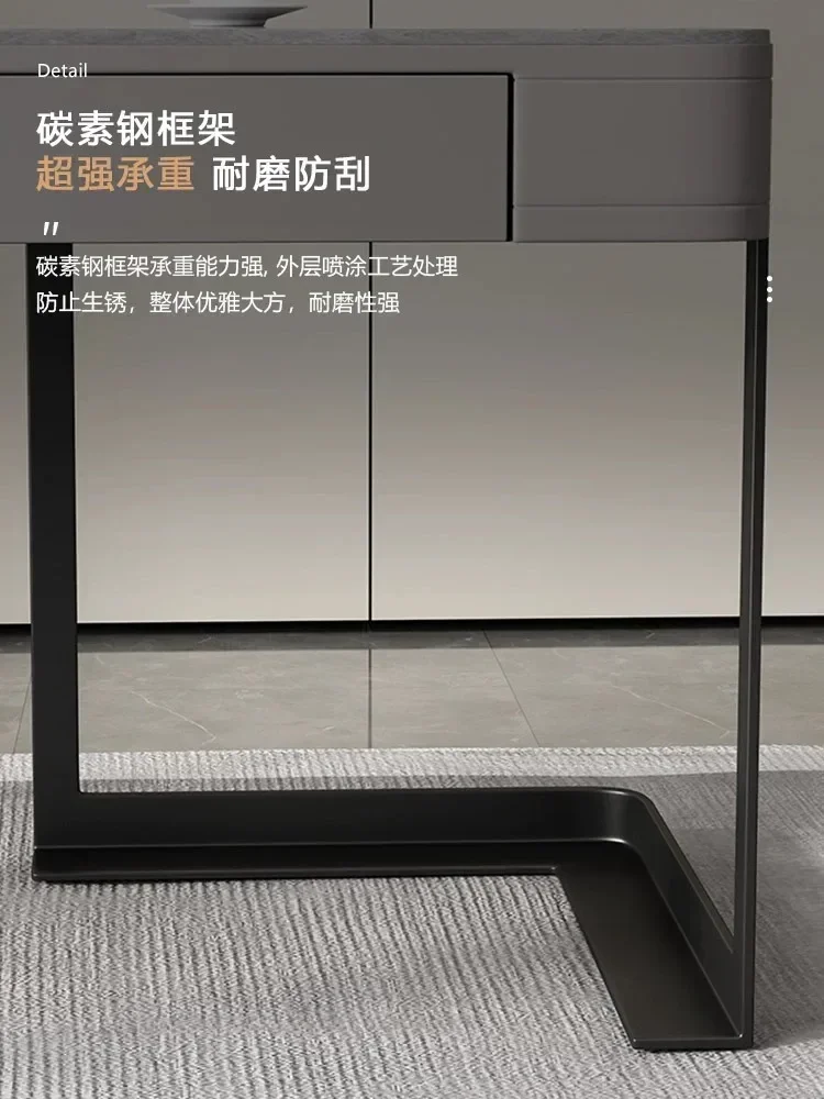 BJ C Designer Desk Home Study Desk Light Luxury Living Room Solid Wood Boss Desk