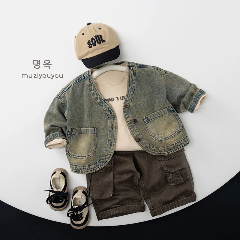 2025 خريف جديد الأطفال سراويل تقليدية موضة بنين البضائع السراويل القطن الاطفال الفتيات الصلبة تنوعا فضفاض السراويل بناطيل أطفال