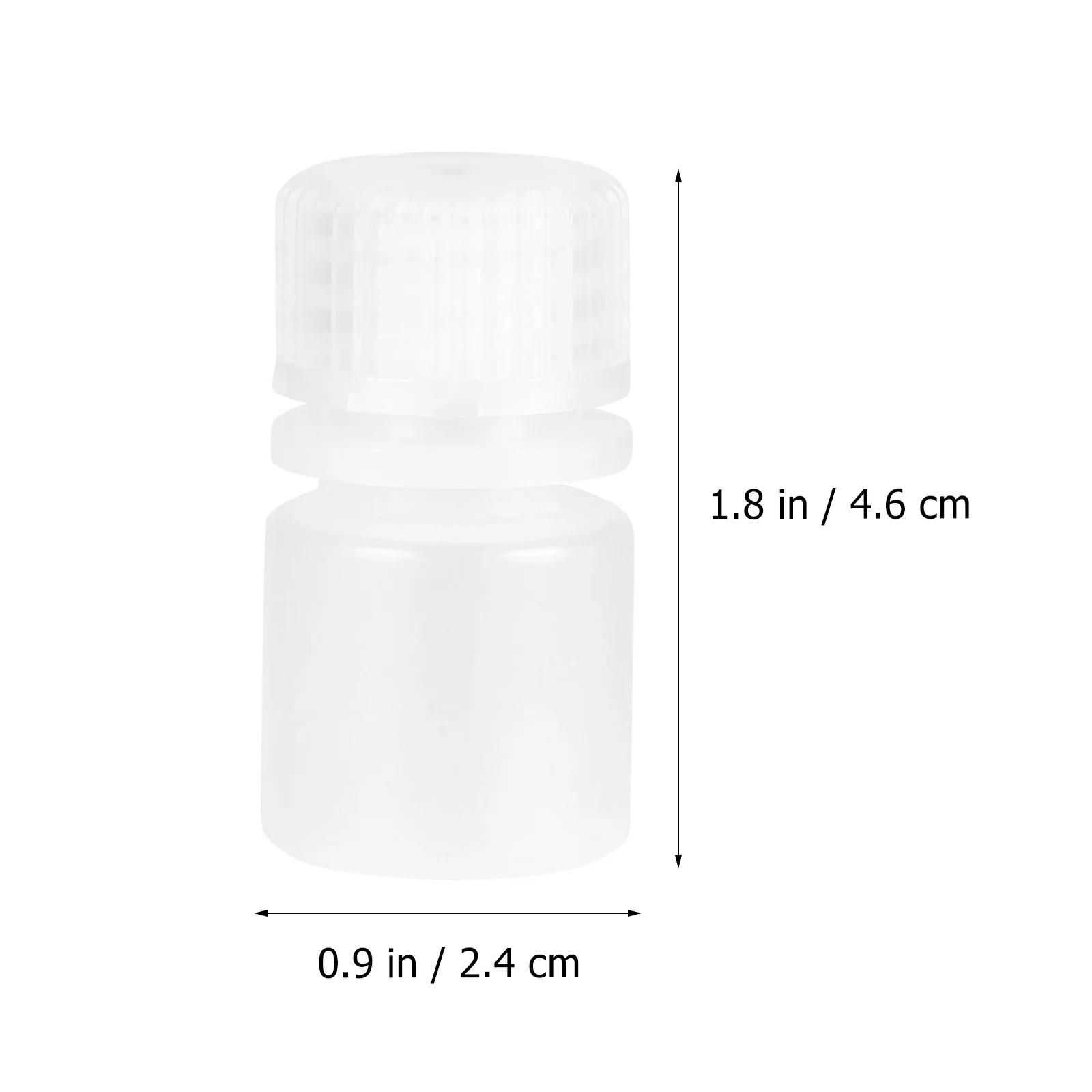 

20Pcs 8Ml Reagent Containers Plastic Scientific Sample Bottles with Lid Leak Proof Portable Lab Storage Dredge Liquid Medicine