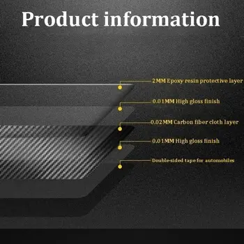 רכב סטיילינג סיבי פחמן רך מדבקות מגן סרט הילוך פנל לקצץ אביזרים לרכב עבור סקודה אוקטביה 2017 2018 2019 2020 2021 10 best sales פנים סקודה אוקטביה - №5
