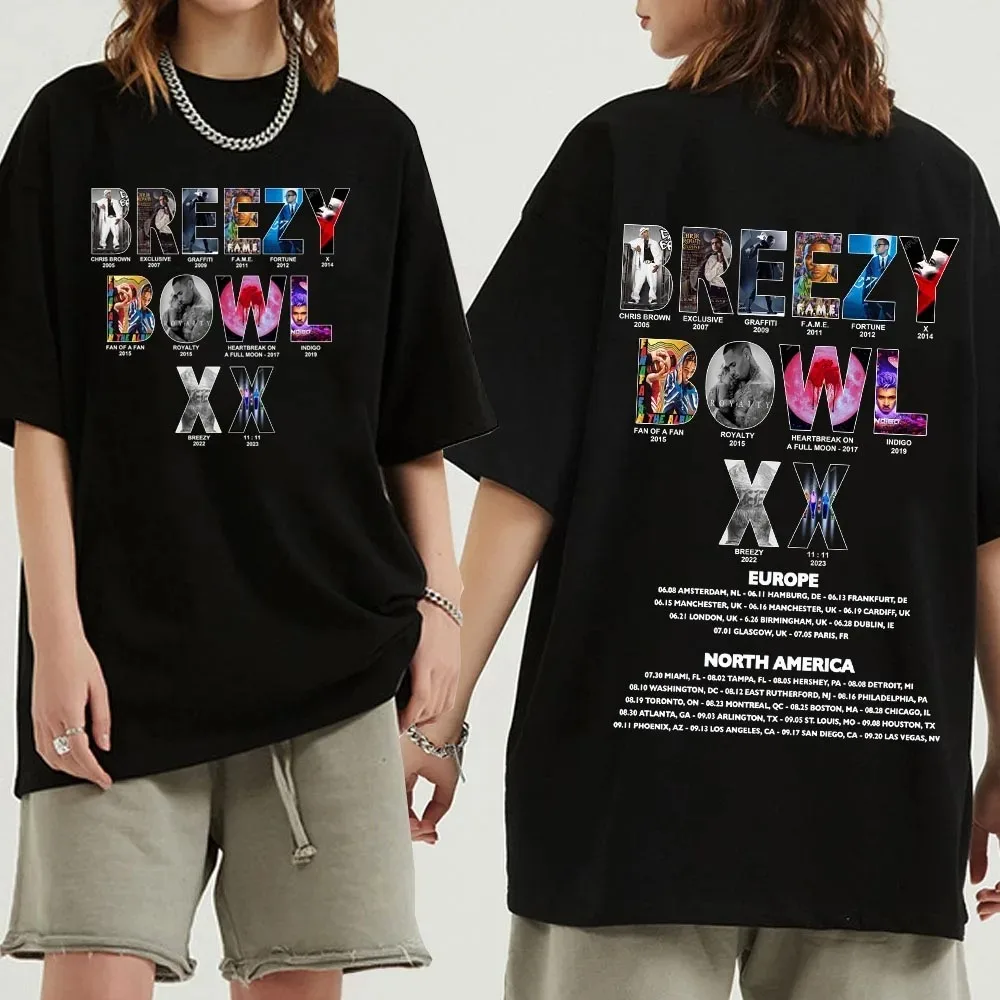 

Chris Brown Tee Merch T-shirts Cosplay Women Men Fashion Casual Crewneck Short Sleeve Streetwear T-shirt Gift Clothing