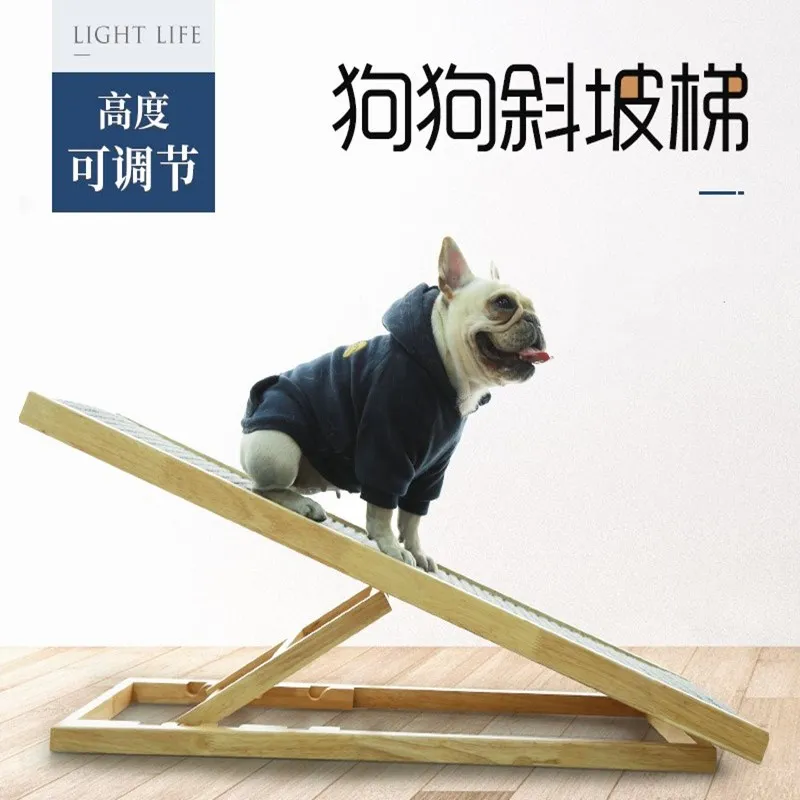 Dog Stairs Slope Pet Ladder Dog Cat Barrier-Free Bed Ladder Elderly Dog Ramp Step Foldable