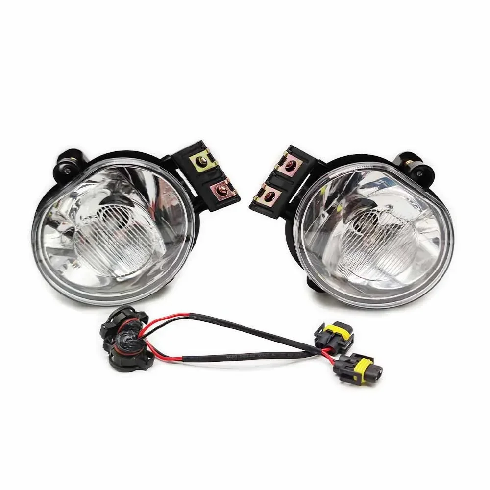 New！ For Dodge 2002-2008 Ram 1500 2500 2004-2006 Durango Fog Lights Bulb Clear Lens fog Lamps Car Front Bumper Driving Light