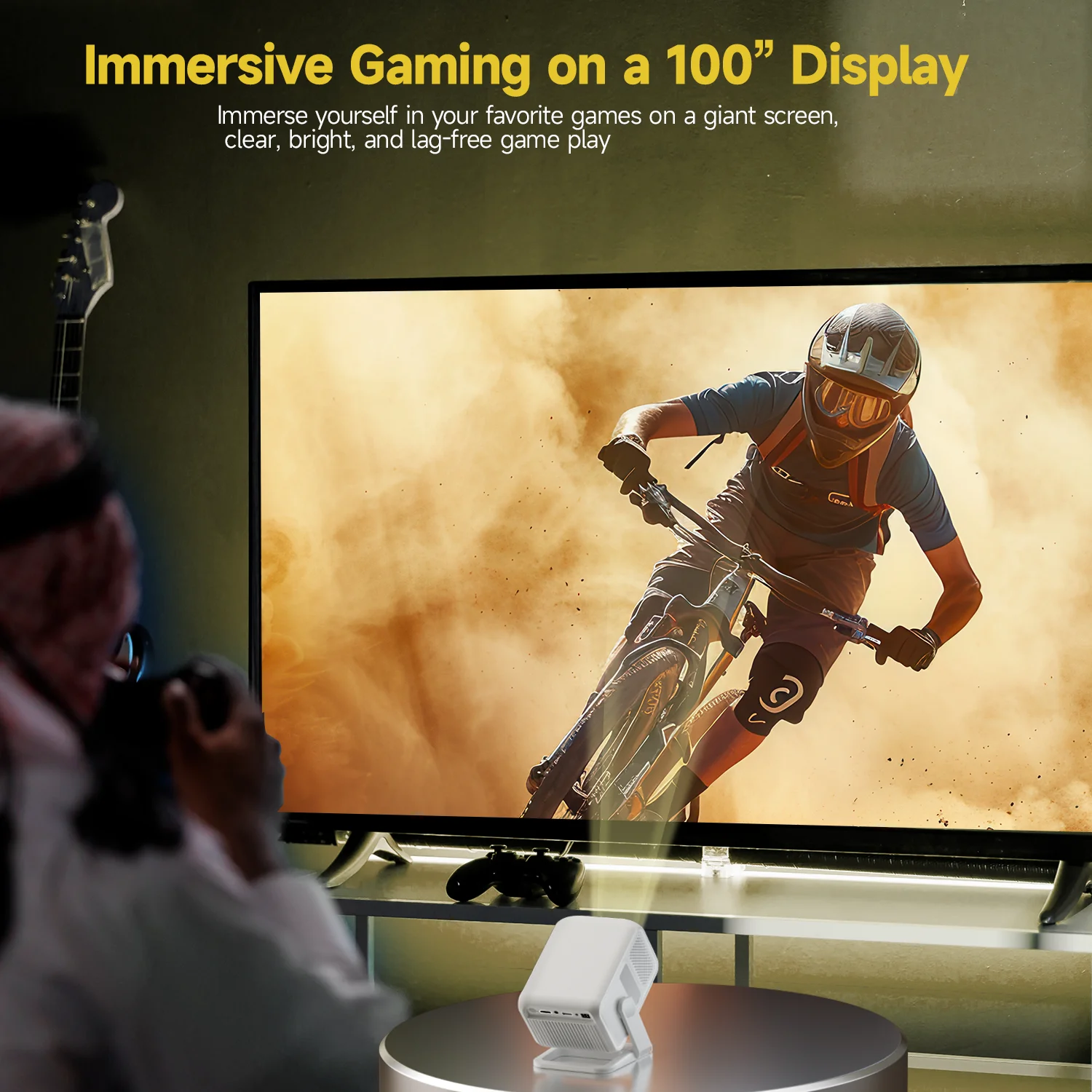 Magcubic Auto Focus HY310-X 420ANSI جهاز عرض محمول 4K WiFi 6 Android 11 جهاز عرض يدعم Full HD 1080P سينما منزلية خارجية