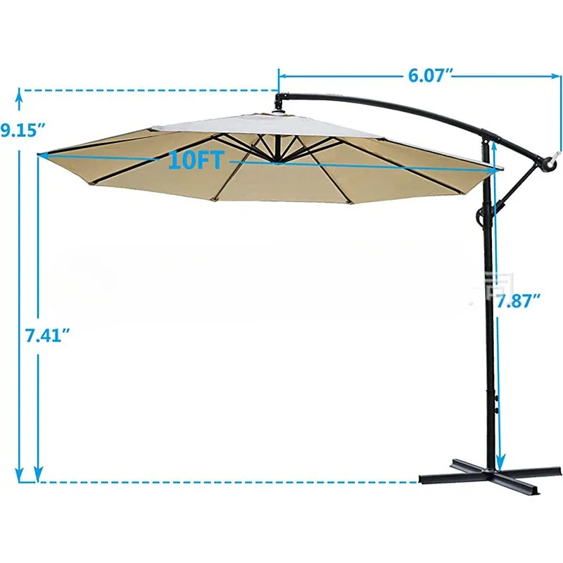 Outdoor umbrella Garden umbrella Leisure balcony Open-air banana Outdoor garden Large shade Sun stall