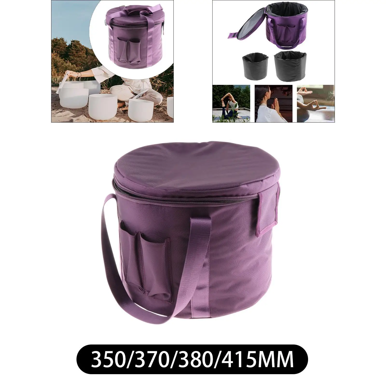 

Crystal Singing Bowls Carry Case Detachable Liners for Traveling Camping