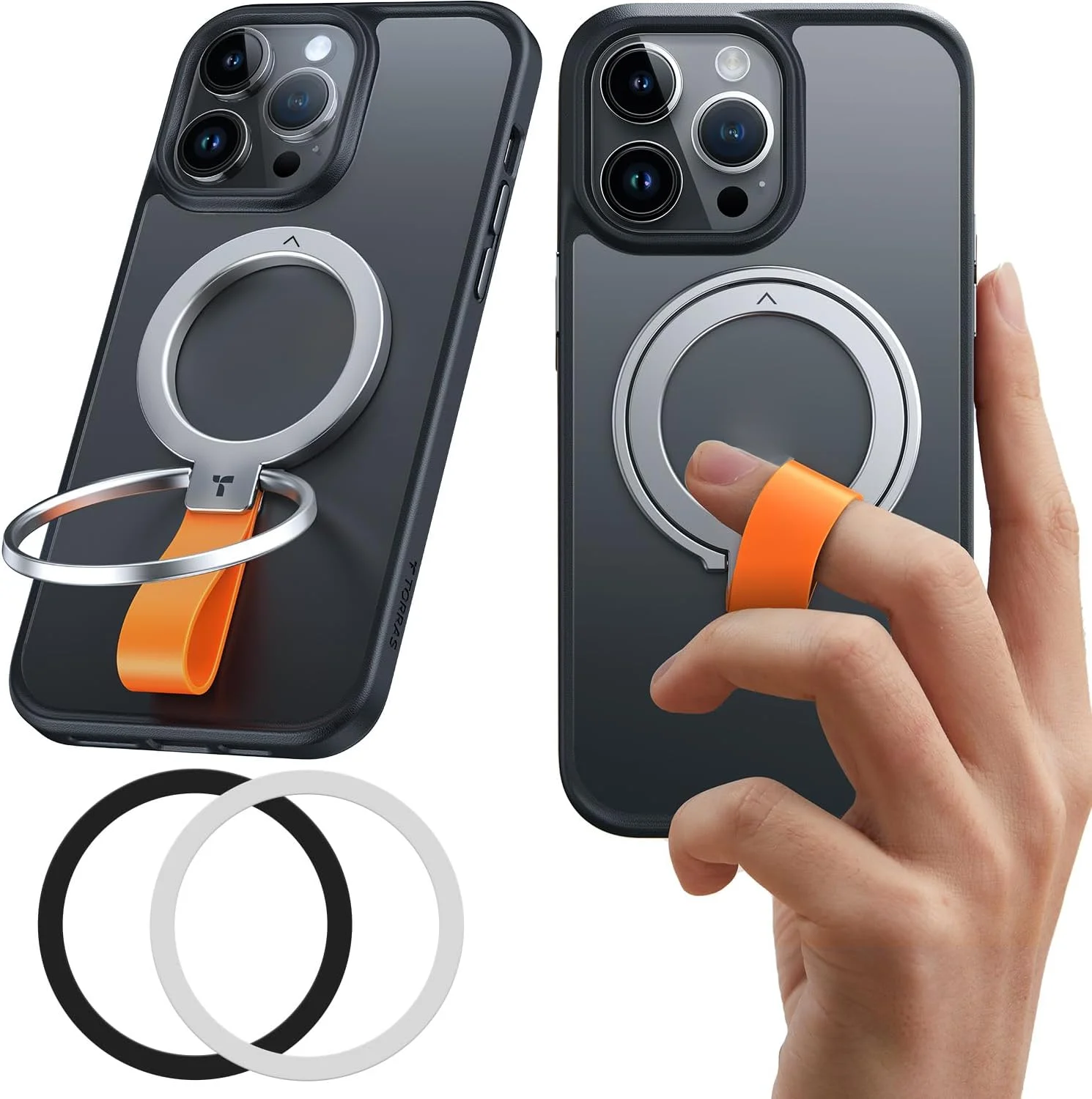 

Магнитный ремешок-держатель для телефона - настольная подставка с вращением на 360°, мощный магнитный автомобильный держатель для iPhone 15 14 Pro Max, защита от падения