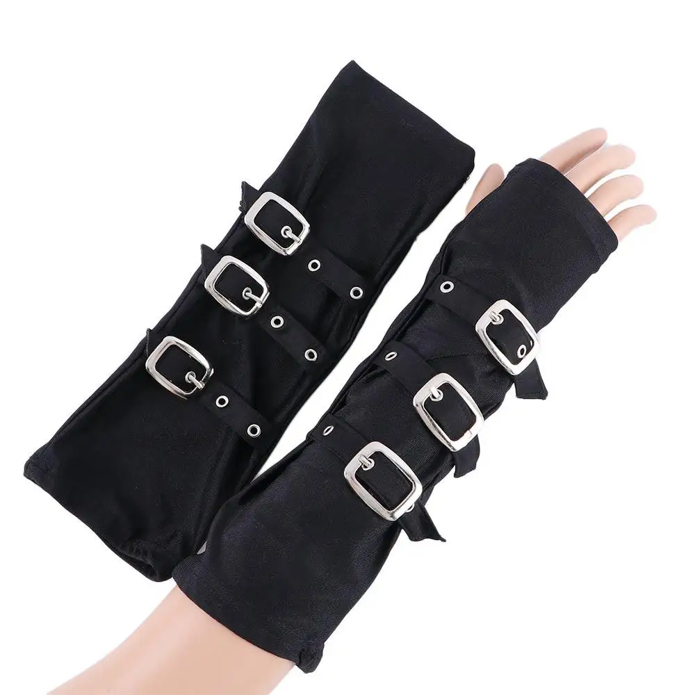 Unieke Sexy Coole Herenmode-Accessoires Cosplay Streetwear Buitenshuis Arm Cover Halfvingerhandschoenen Punk Polsbandje Klinknagel