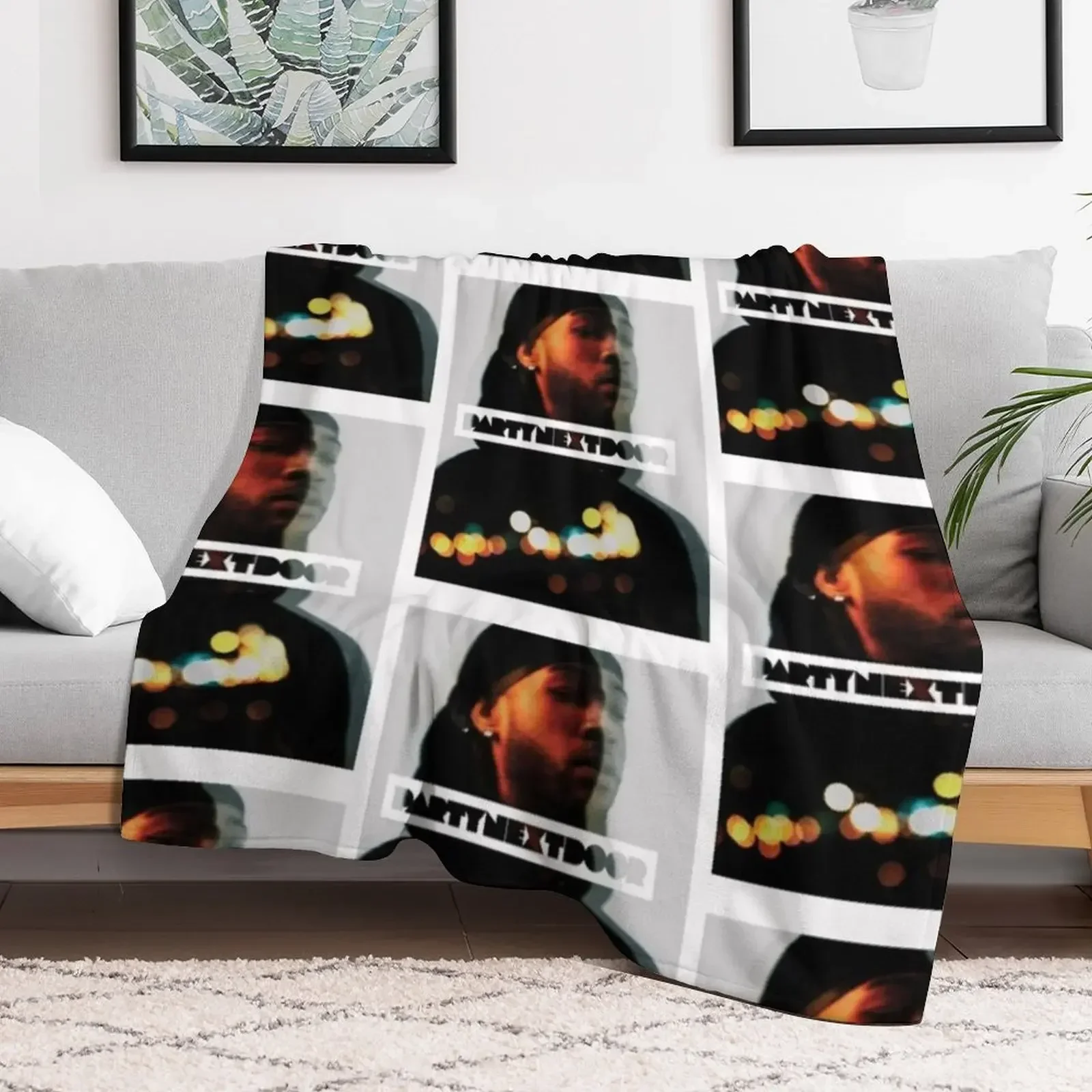 Partynextdoor Album Cover Throw Blanket Decorative Throw Hairy Blankets