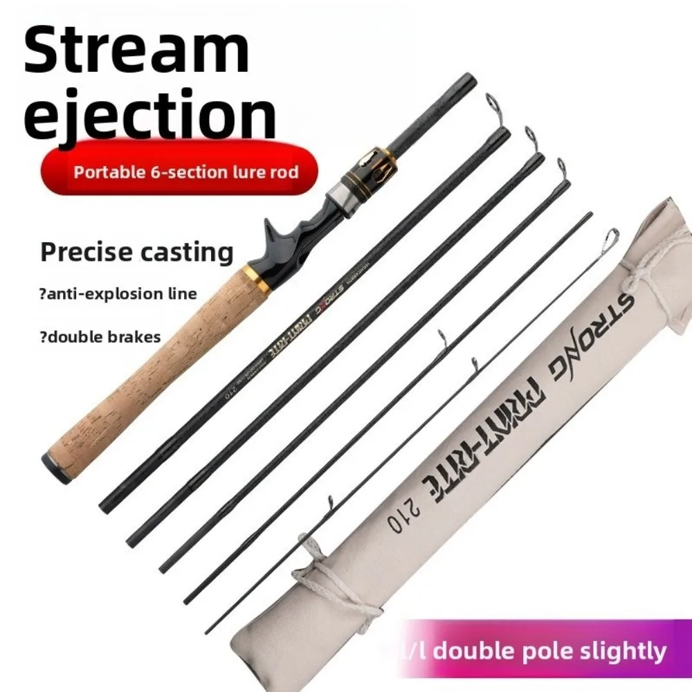 High Carbon Fiber Lure Fishing Rod Fuji Ring Bait Weight 4-25g Casting Fishing Rod 1.8m 2.1m 2.4m 2.7m Spinning Fishing Rod